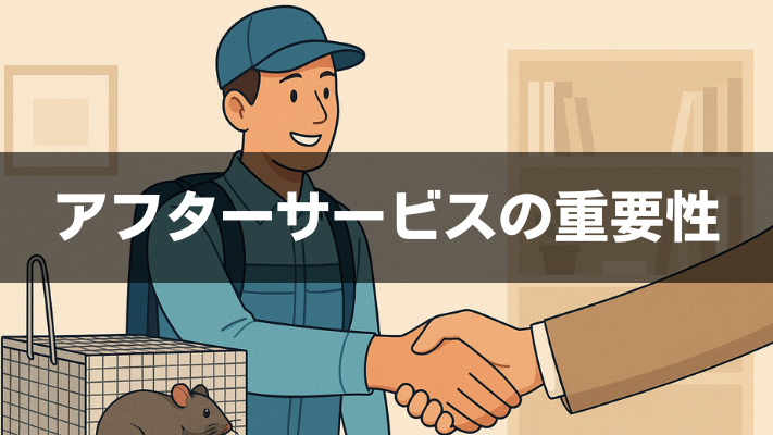 アフターサービスの重要性