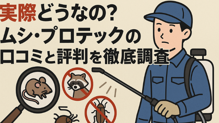 実際どうなの?ムシ・プロテックの口コミと評判を徹底調査