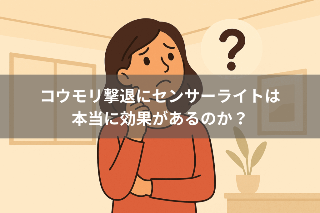 コウモリ撃退にセンサーライトは本当に効果があるのか?