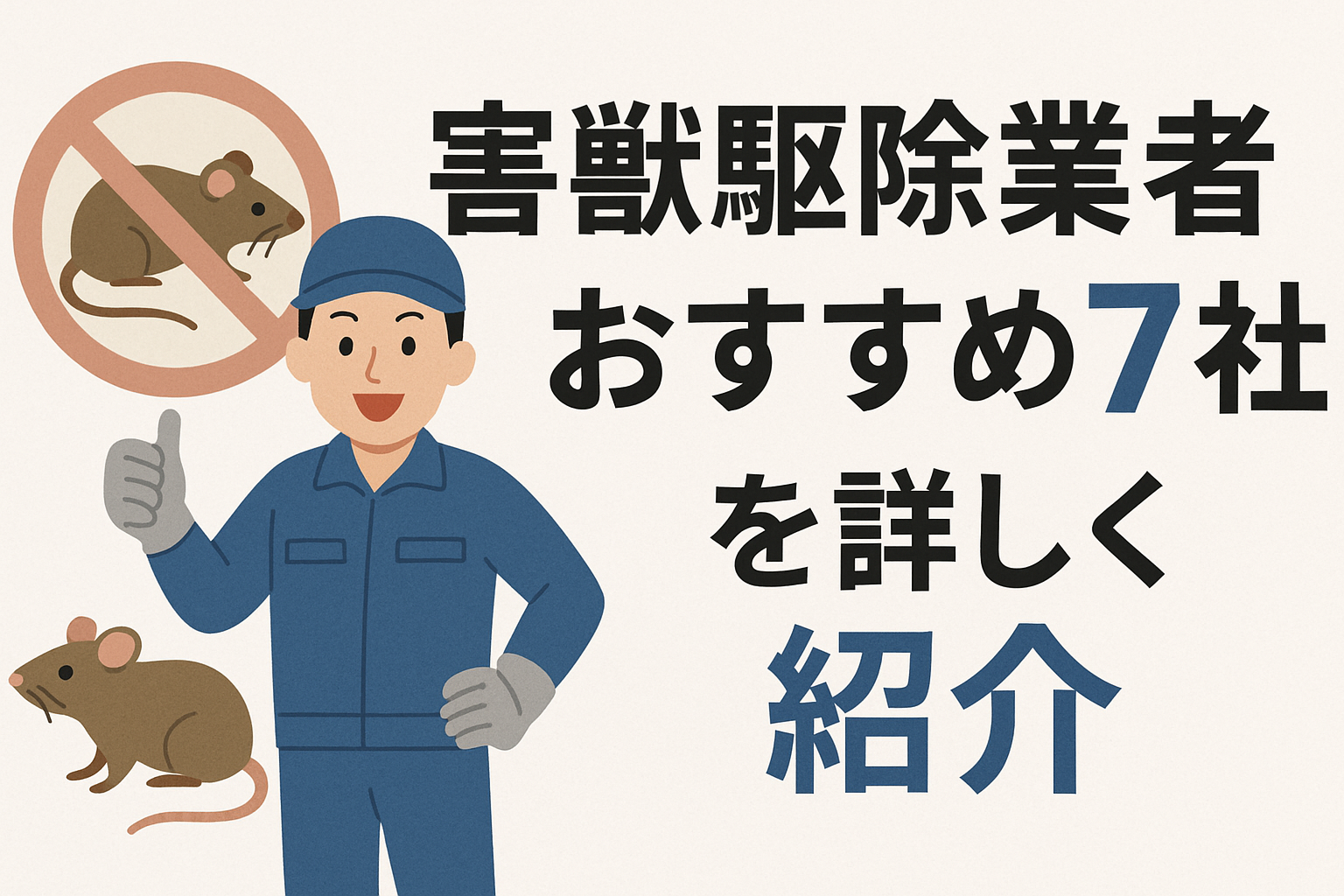 害獣駆除業者おすすめ7社を詳しく紹介
