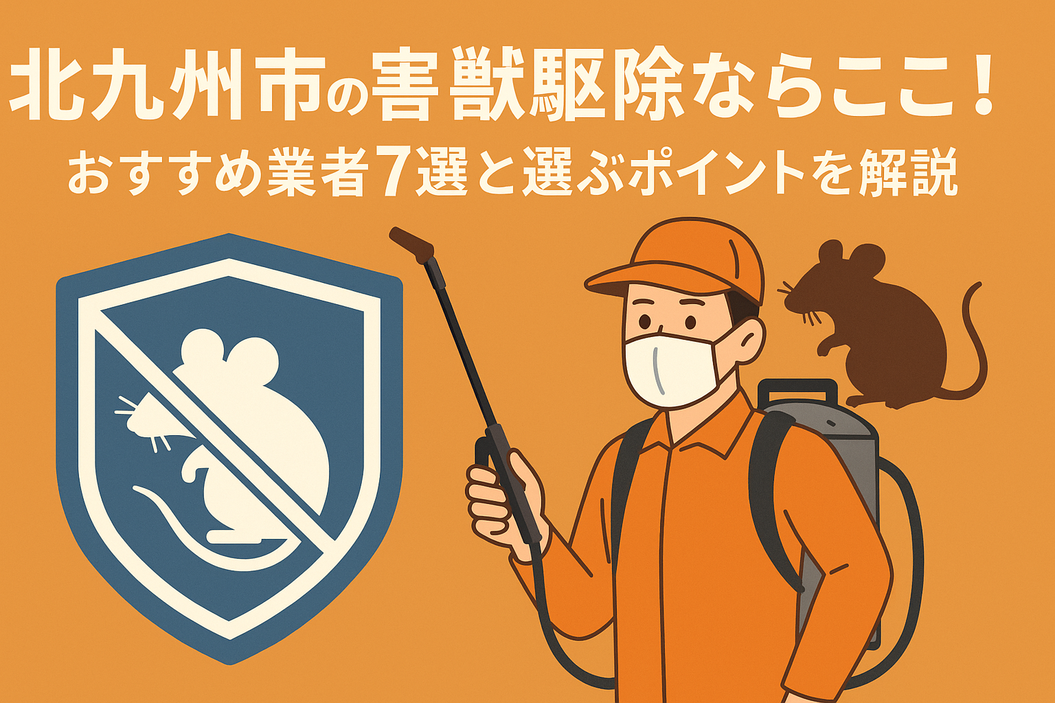 北九州市の害獣駆除ならここ!
