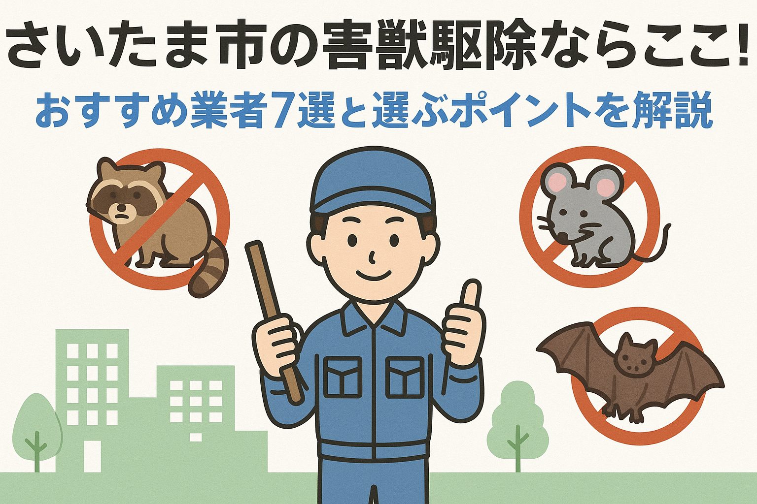 さいたま市の害獣駆除ならここ!おすすめ業者7選と選ぶポイントを解説